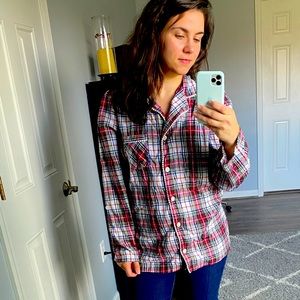 Victoria’s Secret Plaid Pajama Top